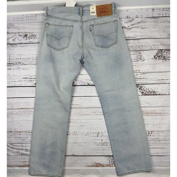 NEW Levi's Pride 501 '93 Straight Fit Button Fly Distressed Jeans Men’s 36/32 - Picture 8 of 8
